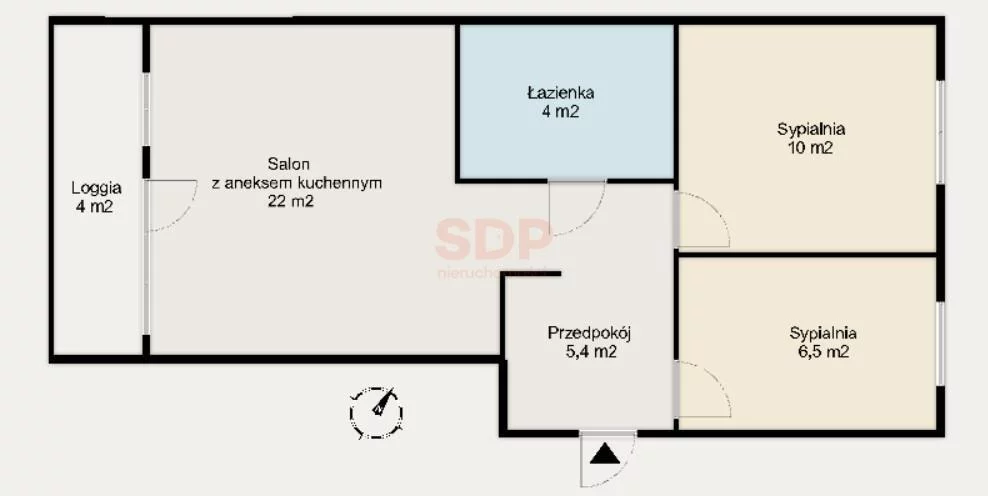 3 pokoje, apartament 48,00 m², piętro 3, oferta nr , 40705, Warszawa, Międzyborska