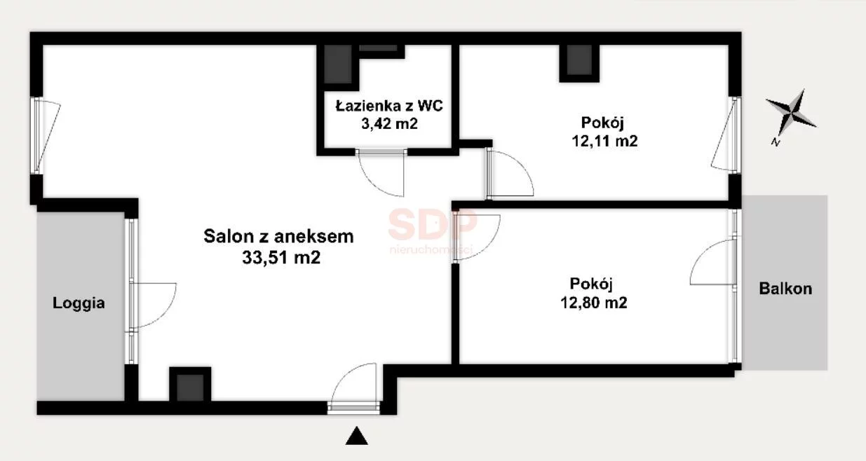3 pokoje, apartament 61,84 m², piętro 4, oferta nr , 36824, Wrocław, Biskupin-Sępolno-Dąbie-Bartoszowice, Śródmieście, Mieszczańska