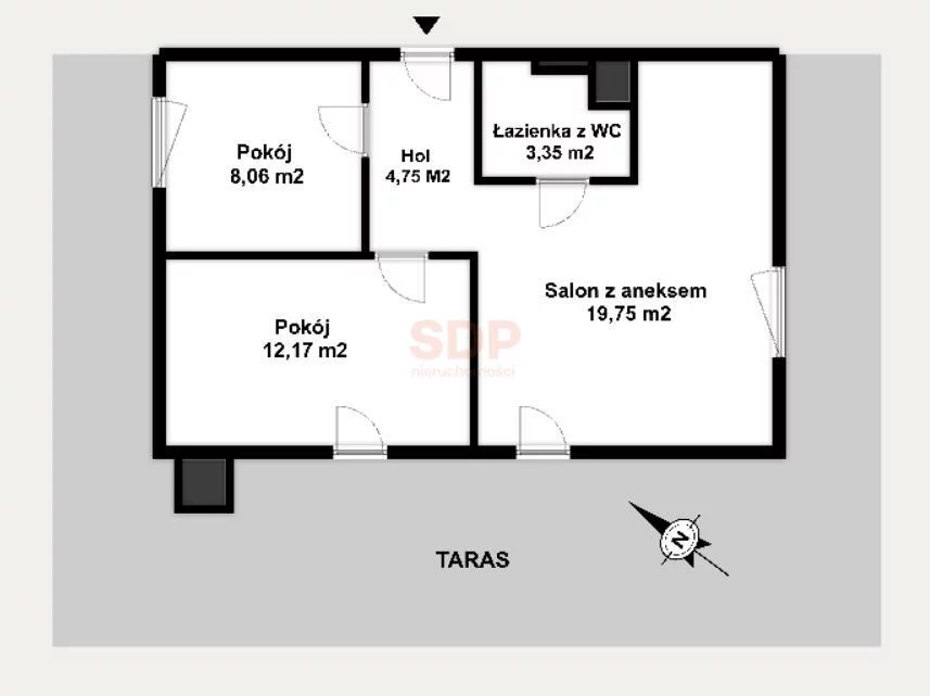 3 pokoje, apartament 48,08 m², piętro 5, oferta nr , 36935, Wrocław, Biskupin-Sępolno-Dąbie-Bartoszowice, Śródmieście, Mieszczańska