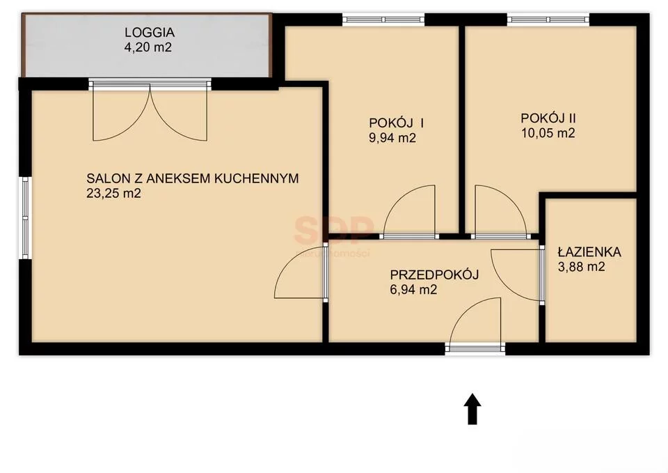 3 pokoje, apartament 53,88 m², parter, oferta nr , 42437, Wrocław, Krzyki-Partynice, Krzyki, Mościckiego Ignacego