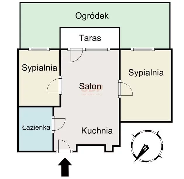 3 pokoje, mieszkanie 41,69 m², parter, oferta nr , 41796, Warszawa, Białołęka, Białołęka, Myśliborska
