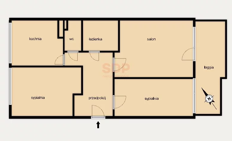 3 pokoje, apartament 53,40 m², piętro 7, oferta nr , 42313, Wrocław, Fabryczna, Na Ostatnim Groszu