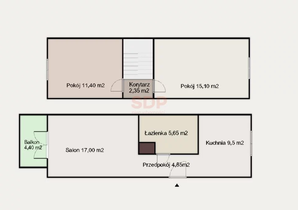 3 pokoje, apartament 55,00 m², piętro 2, oferta nr , 38839, Wrocław, Krzyki-Partynice, Krzyki, Obrońców Poczty Gdańskiej