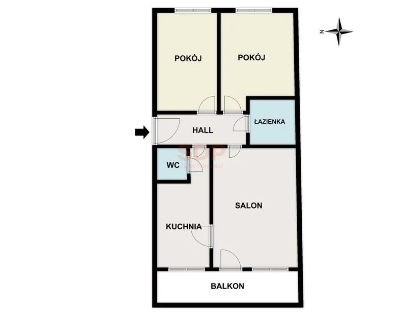 3 pokoje, mieszkanie 63,00 m², piętro 2, oferta nr , 42282, Warszawa, Białołęka, Białołęka, Odkryta