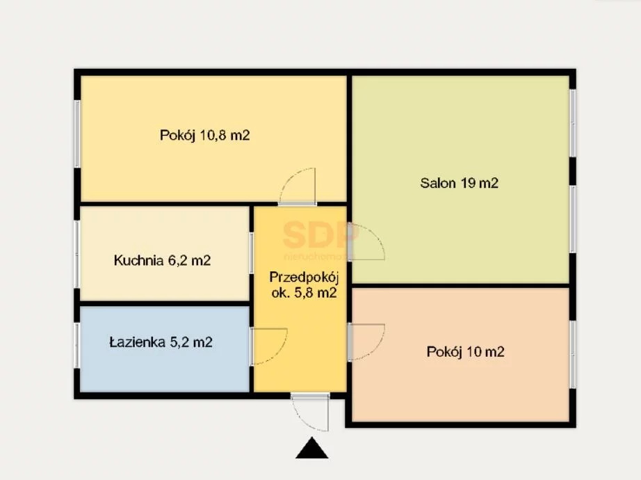 3 pokoje, mieszkanie 57,00 m², piętro 2, oferta nr , 42774, Wrocław, Biskupin-Sępolno-Dąbie-Bartoszowice, Śródmieście, Partyzantów