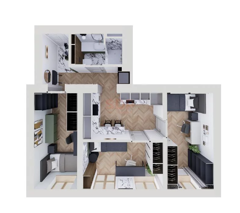 3 pokoje, apartament 47,00 m², piętro 1, oferta nr , 39450, Wrocław, Biskupin-Sępolno-Dąbie-Bartoszowice, Śródmieście, Poniatowskiego Józefa