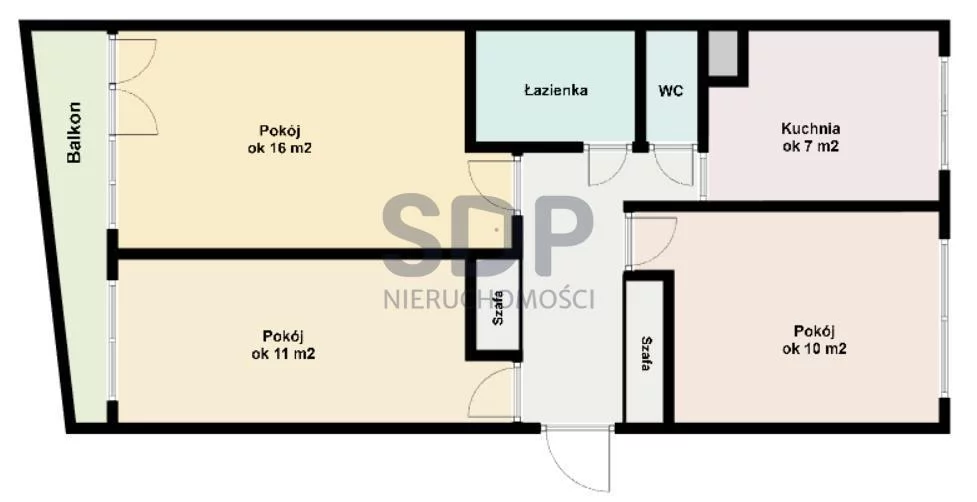 Mieszkanie trzypokojowe 54,00 m², Wrocław, Fabryczna, Popowicka, Sprzedaż
