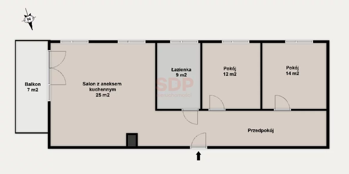 3 pokoje, mieszkanie 67,00 m², piętro 3, oferta nr , 42856, Wrocław, Fabryczna, Popowicka