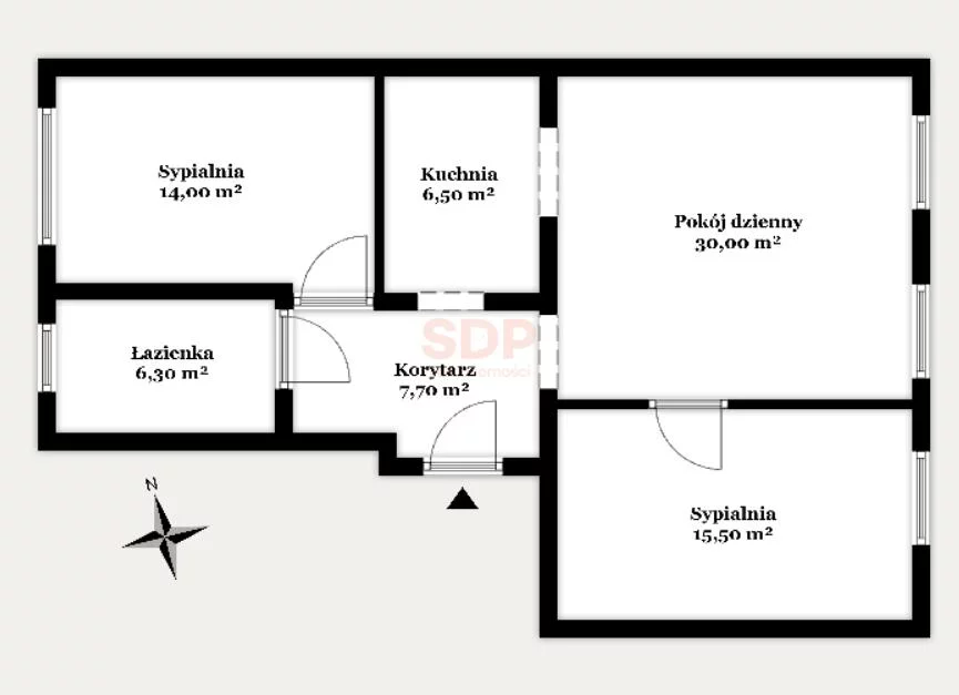3 pokoje, apartament 79,39 m², piętro 2, oferta nr , 42285, Wrocław, Krzyki-Partynice, Krzyki, Powstańców Śląskich