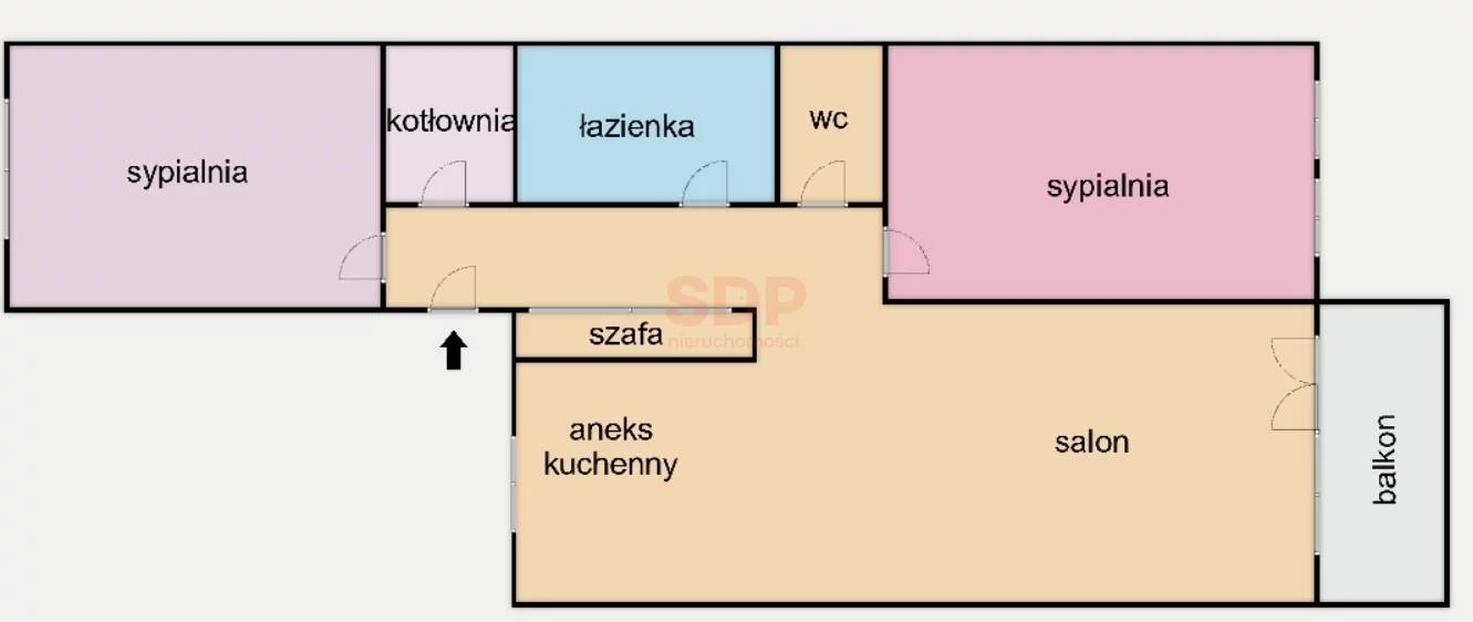 3 pokoje, mieszkanie 78,03 m², piętro 1, oferta nr , 42365, Lutynia, Przyjazna
