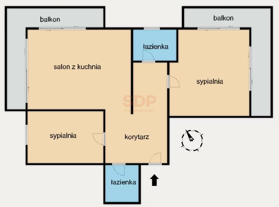 3 pokoje, apartament 73,74 m², piętro 5, oferta nr , 36600, Wrocław, Krzyki-Partynice, Krzyki, Przyjaźni