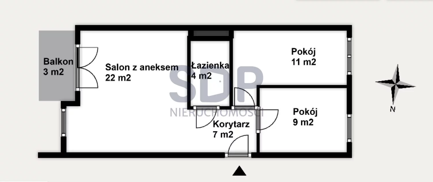 Mieszkanie na sprzedaż, 55,86 m², 3 pokoje, 8 piętro, oferta nr 33997