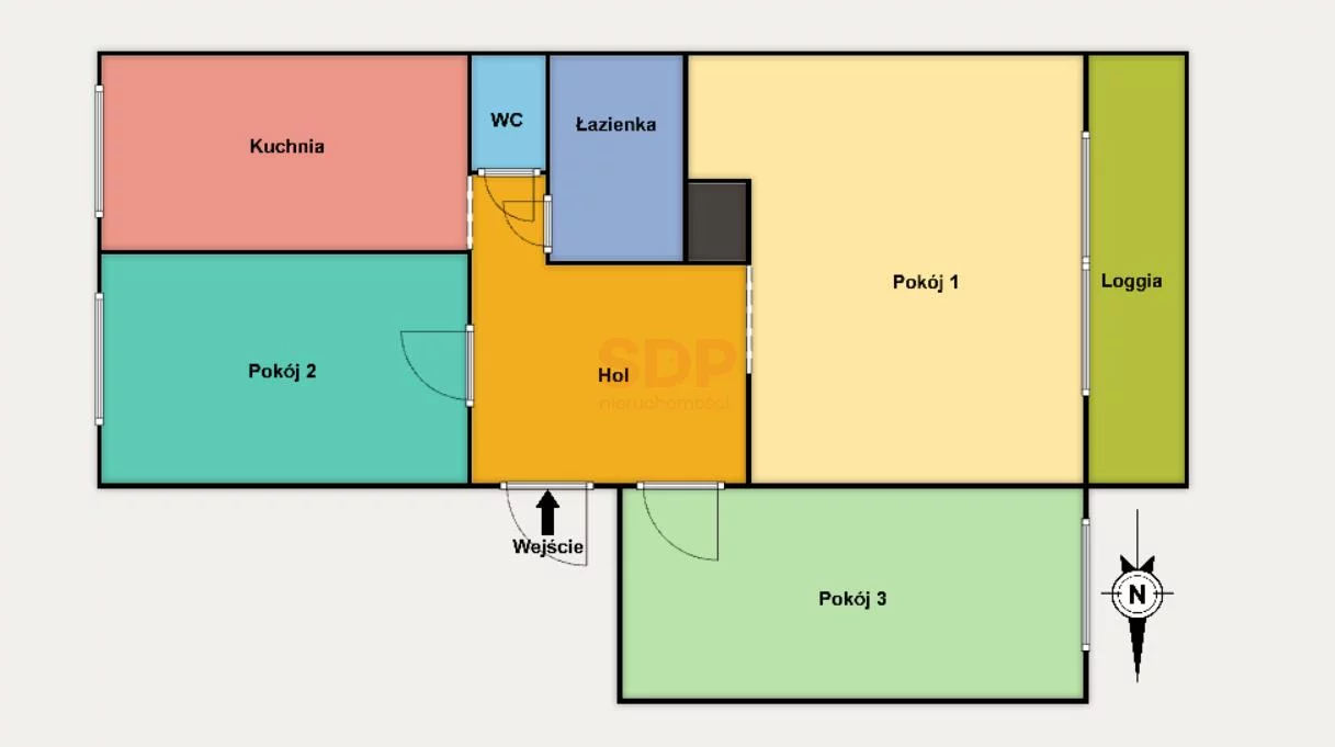 3 pokoje, mieszkanie 60,09 m², parter, oferta nr , 42019, Łódź, Bałuty, Bałuty, Pstrągowa