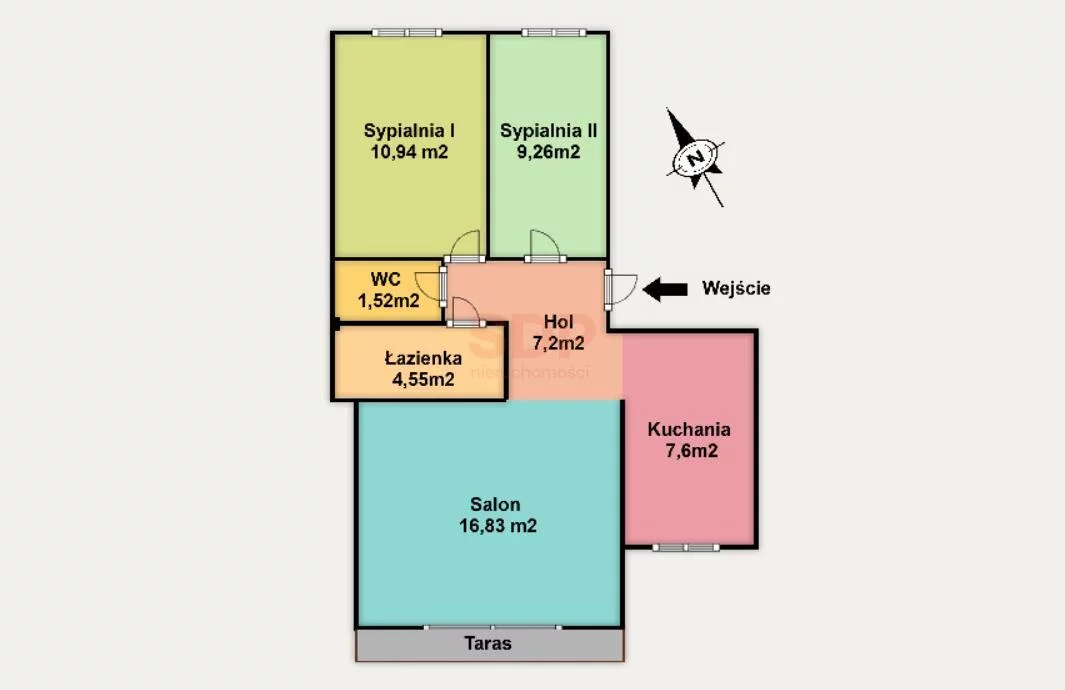 3 pokoje, mieszkanie 57,90 m², parter, oferta nr , 39331, Łódź, Polesie, Polesie, Rąbieńska