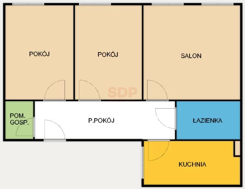 3 pokoje, mieszkanie 81,44 m², piętro 3, oferta nr , 34504, Wrocław, Stare Miasto, Ruska