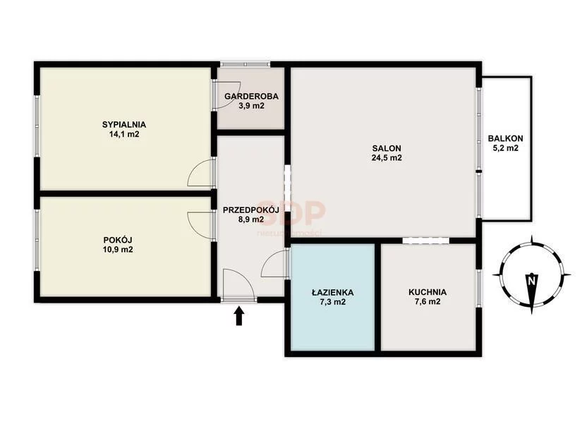 3 pokoje, mieszkanie 77,20 m², piętro 2, oferta nr , 41155, Warszawa, Białołęka, Białołęka, Skarbka z Gór