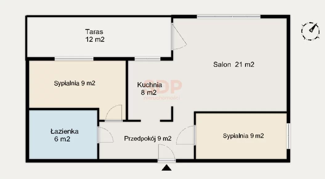 3 pokoje, mieszkanie 62,38 m², piętro 2, oferta nr , 40589, Warszawa, Ursus, Ursus, Skoroszewska
