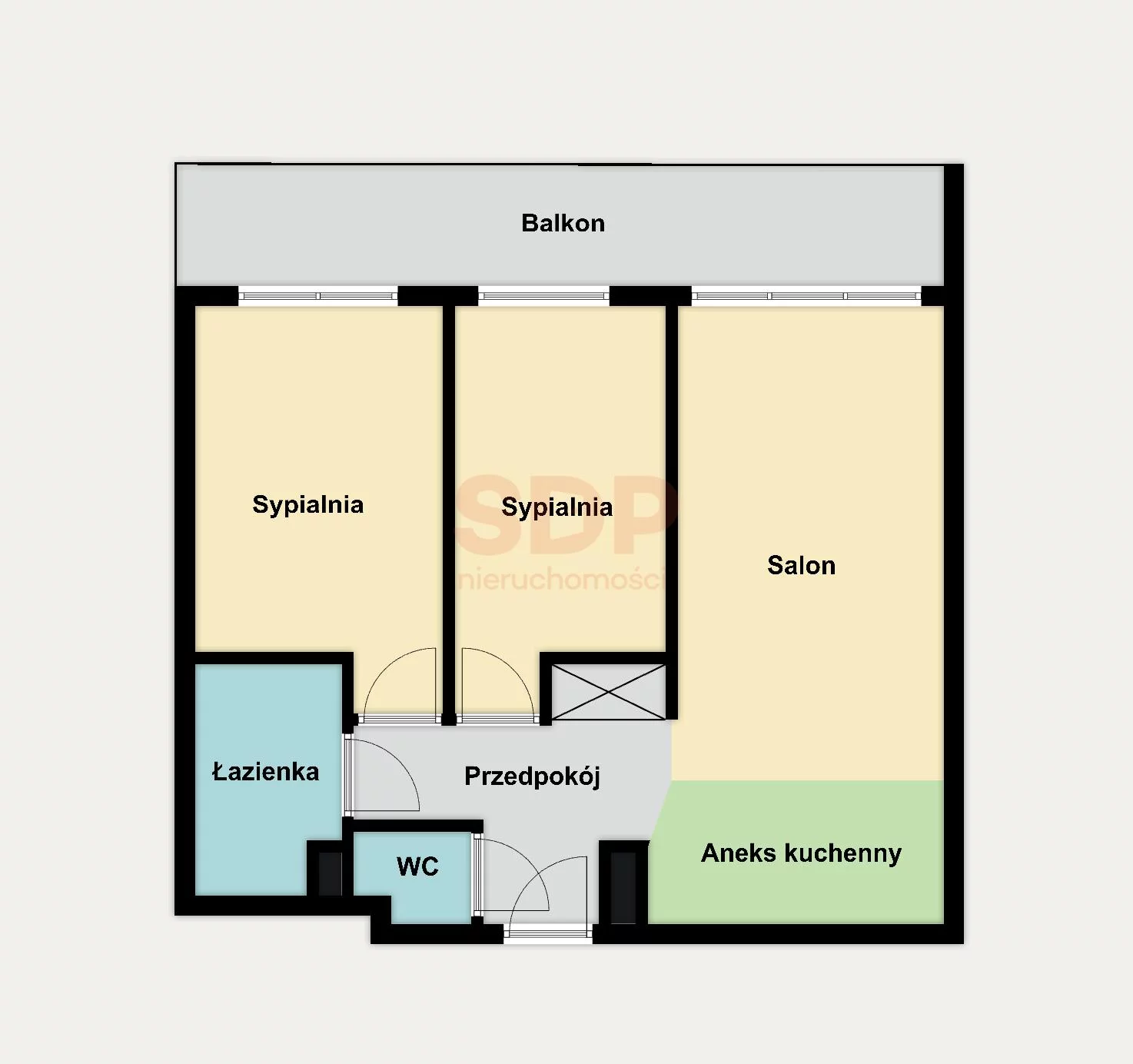 Mieszkanie trzypokojowe 56,25 m², Wrocław, Psie Pole-Zawidawie, Psie Pole, Sołtysowicka, Sprzedaż