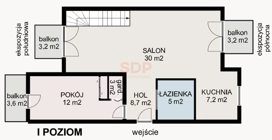 3 pokoje, mieszkanie 76,00 m², piętro 2, oferta nr , 31254, Bielany Wrocławskie, Storczykowa