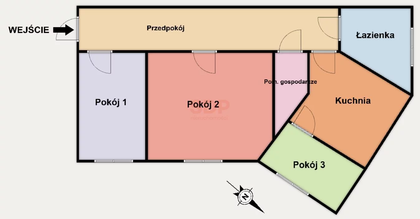3 pokoje, mieszkanie 55,00 m², piętro 3, oferta nr , 38701, Łódź, Śródmieście, Śródmieście, Uniwersytecka