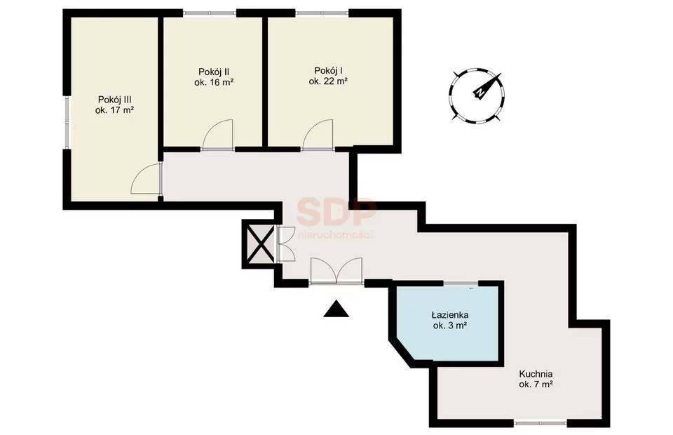 3 pokoje, mieszkanie 82,28 m², piętro 6, oferta nr , 42813, Warszawa, Śródmieście, Śródmieście