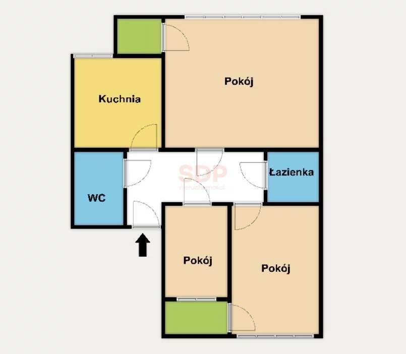 3 pokoje, apartament 65,50 m², piętro 3, oferta nr , 37092, Wrocław, Stare Miasto, Włodkowica Pawła