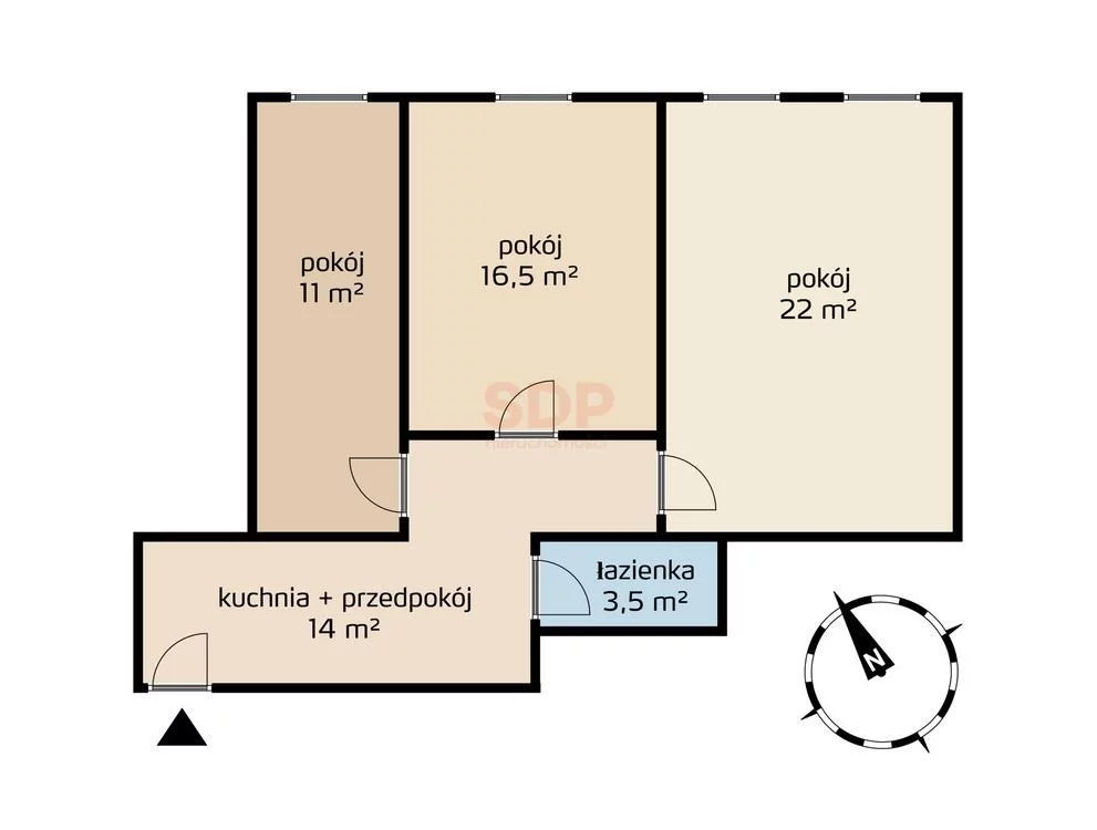 3 pokoje, mieszkanie 67,30 m², piętro 3, oferta nr , 31330, Wrocław, Biskupin-Sępolno-Dąbie-Bartoszowice, Śródmieście, Wyszyńskiego