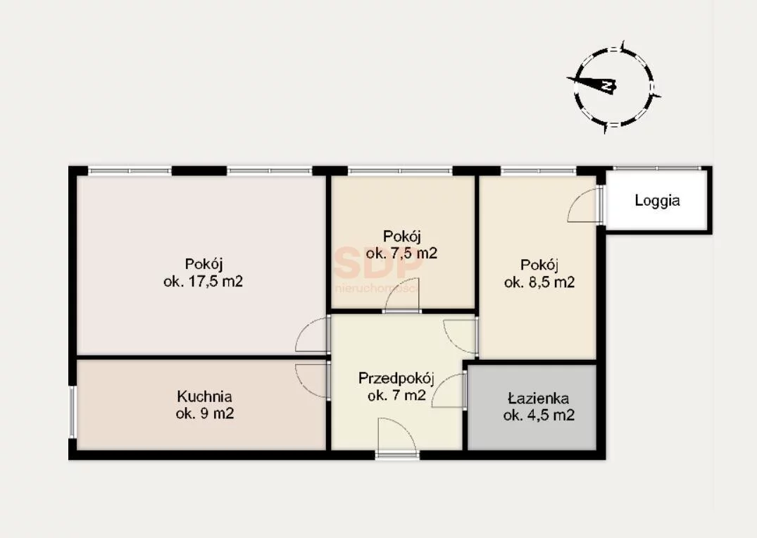 3 pokoje, mieszkanie 56,00 m², piętro 3, oferta nr , 42478, Wrocław, Fabryczna, Zaporoska