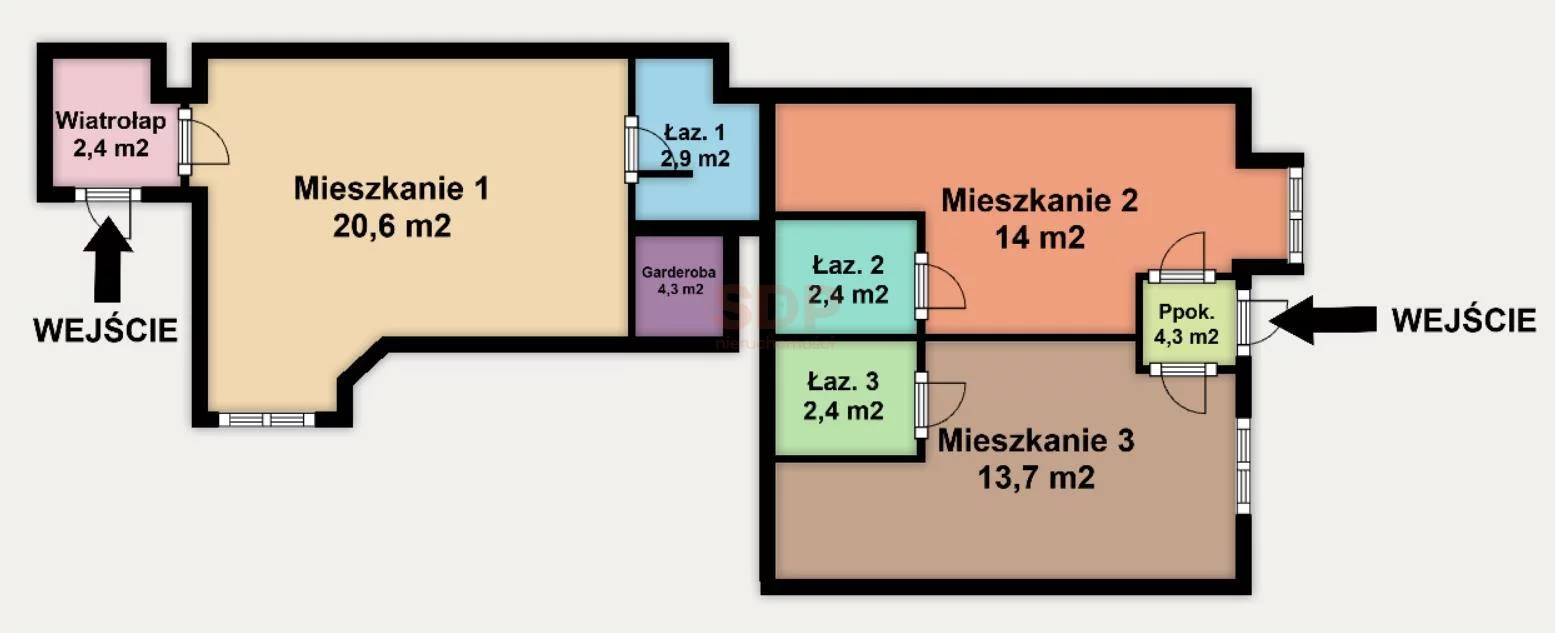 3 pokoje, mieszkanie 56,00 m², parter, oferta nr , 37586, Łódź, Żeligowskiego Lucjana