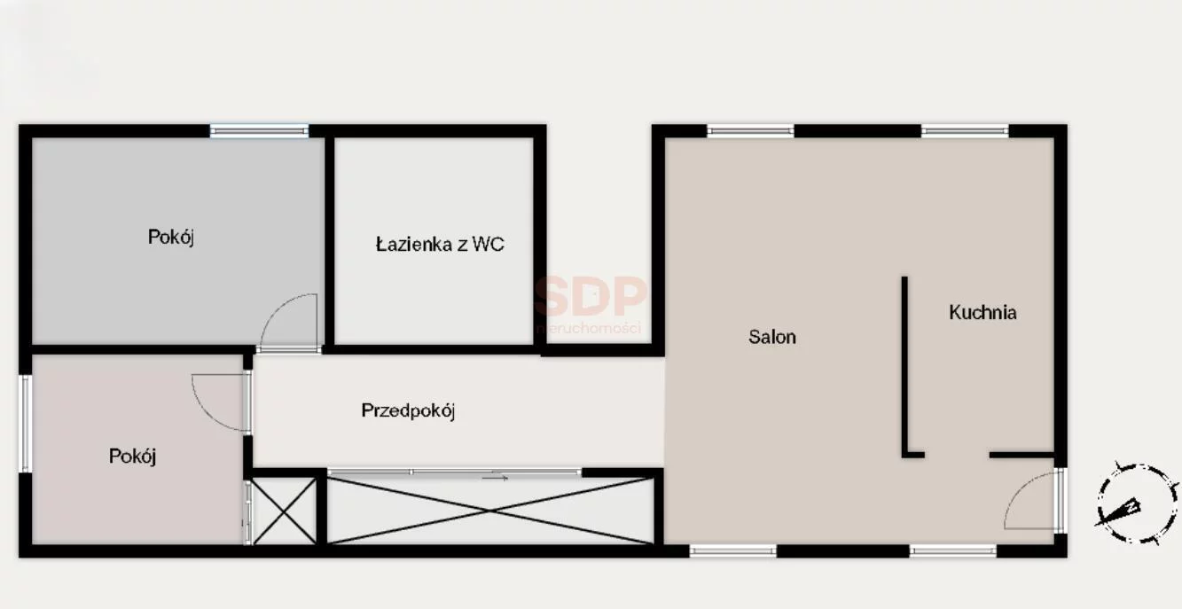 3 pokoje, mieszkanie 68,86 m², piętro 2, oferta nr , 42551, Wrocław, Psie Pole-Zawidawie, Psie Pole, Kamieńskiego Henryka Michała