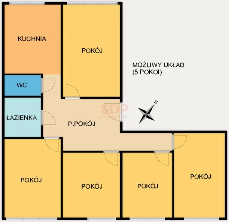 4 pokoje, mieszkanie 76,20 m², parter, oferta nr , 41615, Wrocław, Psie Pole-Zawidawie, Psie Pole, Bezpieczna