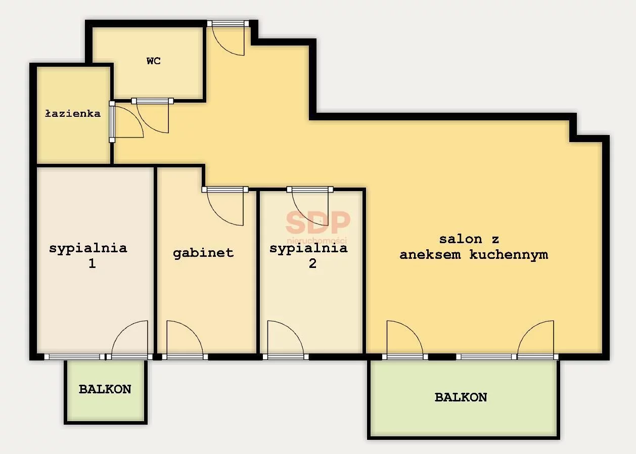 4 pokoje, mieszkanie 77,00 m², piętro 4, oferta nr , 41649, Wrocław, Stare Miasto, Braniborska