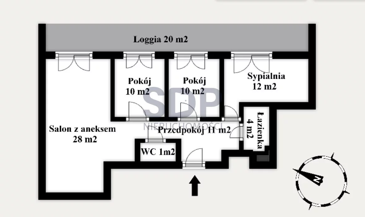 Apartament na sprzedaż, 79,03 m², 4 pokoje, piętro 6, oferta nr 33344