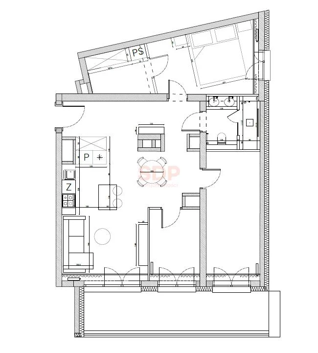 4 pokoje, mieszkanie 80,91 m², piętro 5, oferta nr , 38744, Wrocław, Krzyki-Partynice, Krzyki, Drukarska