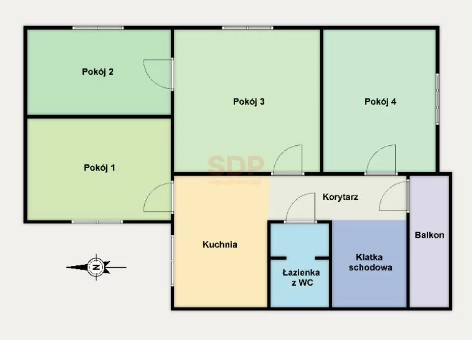 4 pokoje, mieszkanie 116,00 m², piętro 1, oferta nr , 42884, Łódź, Bałuty, Bałuty, Grunwaldzka
