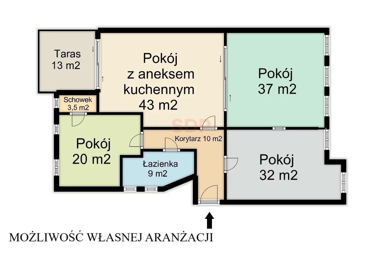 4 pokoje, apartament 153,43 m², piętro 2, oferta nr , 39844, Wrocław, Krzyki-Partynice, Krzyki, Januszowicka