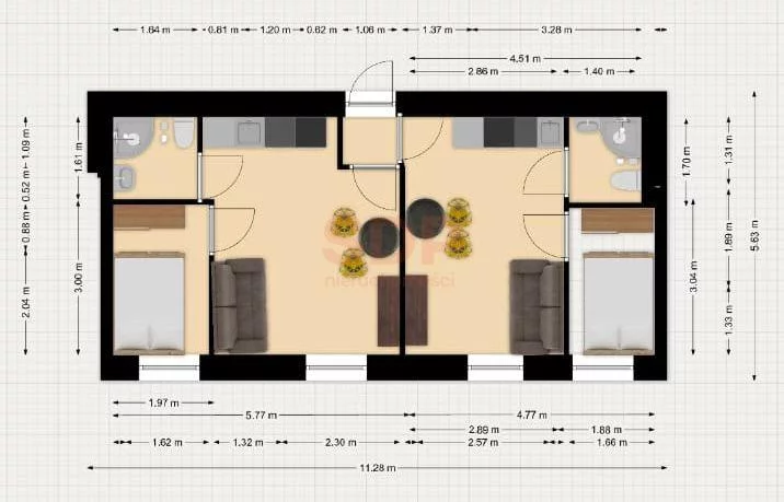 Mieszkanie na sprzedaż, 46,00 m², 4 pokoje, 2 piętro, oferta nr 36566