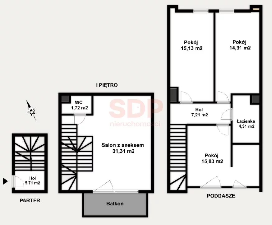 Mieszkanie na sprzedaż, 94,73 m², 4 pokoje, 1 piętro, oferta nr 36361