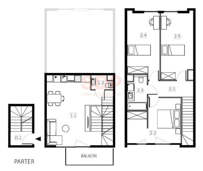 Mieszkanie na sprzedaż, 94,73 m², 4 pokoje, 1 piętro, oferta nr 36381