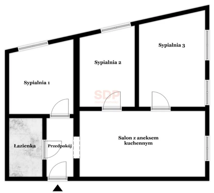 4 pokoje, mieszkanie 47,00 m², piętro 3, oferta nr , 42396, Wrocław, Ledóchowskiego Mieczysława