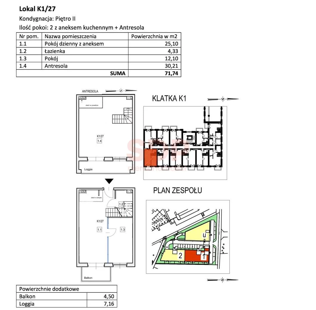 Mieszkanie na sprzedaż, 71,95 m², 4 pokoje, 2 piętro, oferta nr 37271