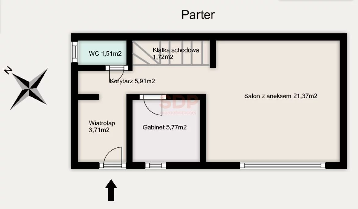 4 pokoje, mieszkanie 79,12 m², parter, oferta nr , 39011, Radwanice, Szeroka