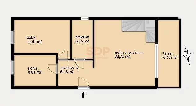 4 pokoje, mieszkanie 84,00 m², piętro 2, oferta nr , 42412, Wrocław, Krzyki-Partynice, Krzyki, Ułańska