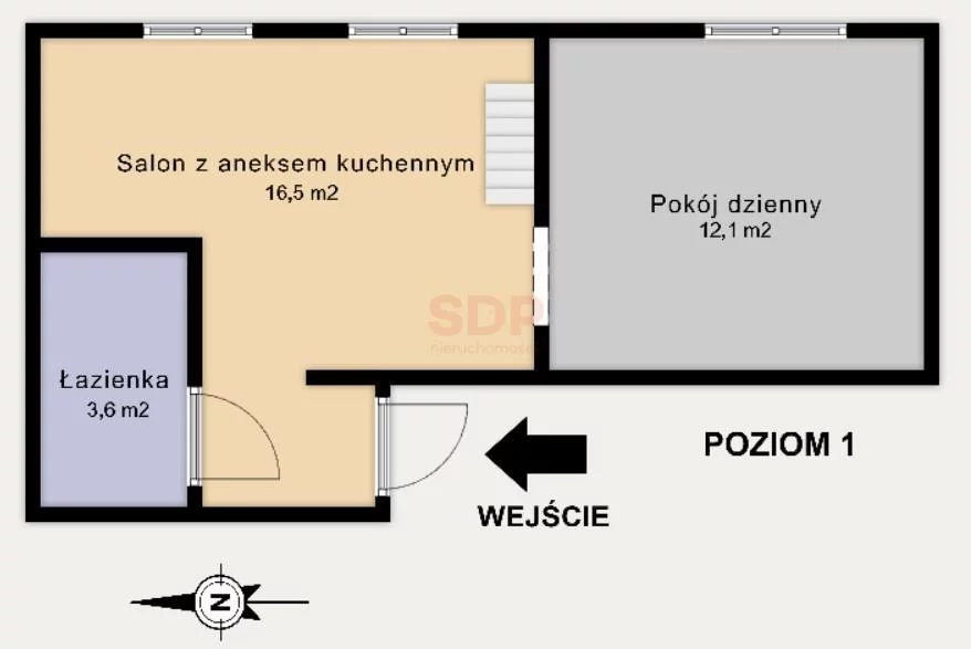 4 pokoje, mieszkanie 62,95 m², piętro 1, oferta nr , 36686, Łódź, Widzew, Widzew, Widzewska
