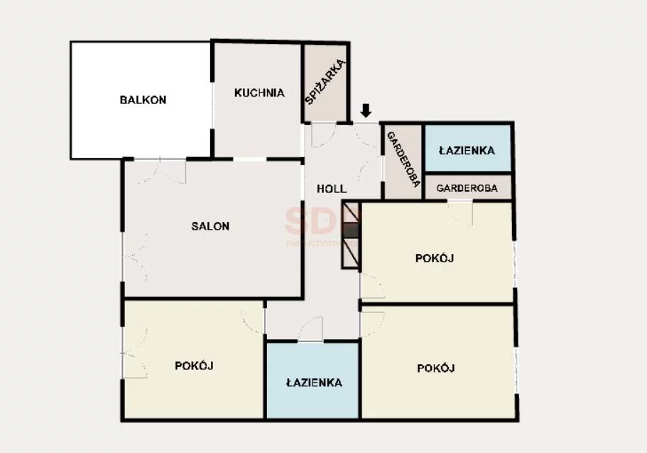 4 pokoje, mieszkanie 106,00 m², piętro 7, oferta nr , 42609, Warszawa, Bielany, Bielany, Wólczańska