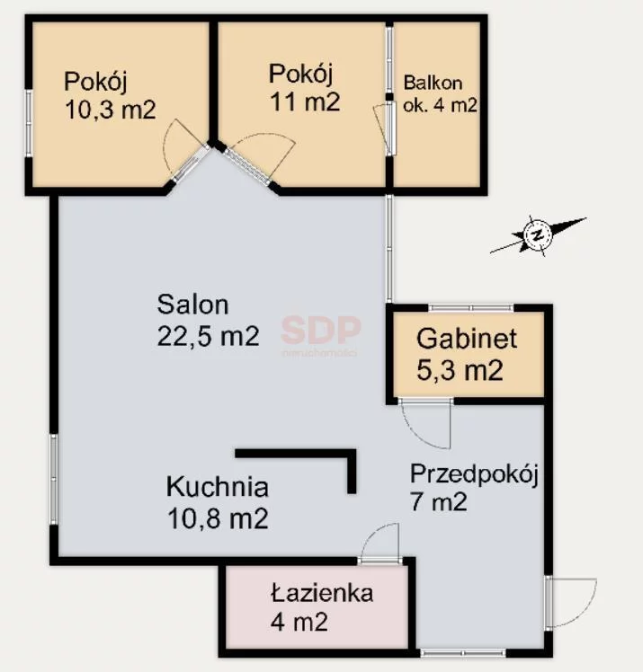 4 pokoje, mieszkanie 71,24 m², piętro 3, oferta nr , 39288, Wrocław, Biskupin-Sępolno-Dąbie-Bartoszowice, Śródmieście, Wyszyńskiego Stefana