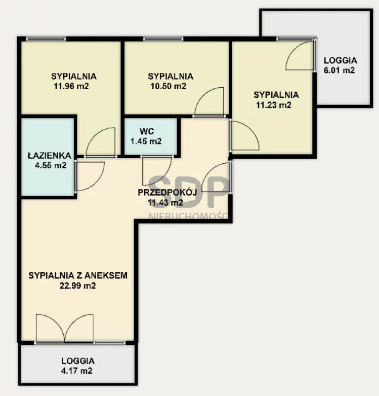 Apartament na sprzedaż, 74,23 m², 4 pokoje, piętro 2, oferta nr 35695