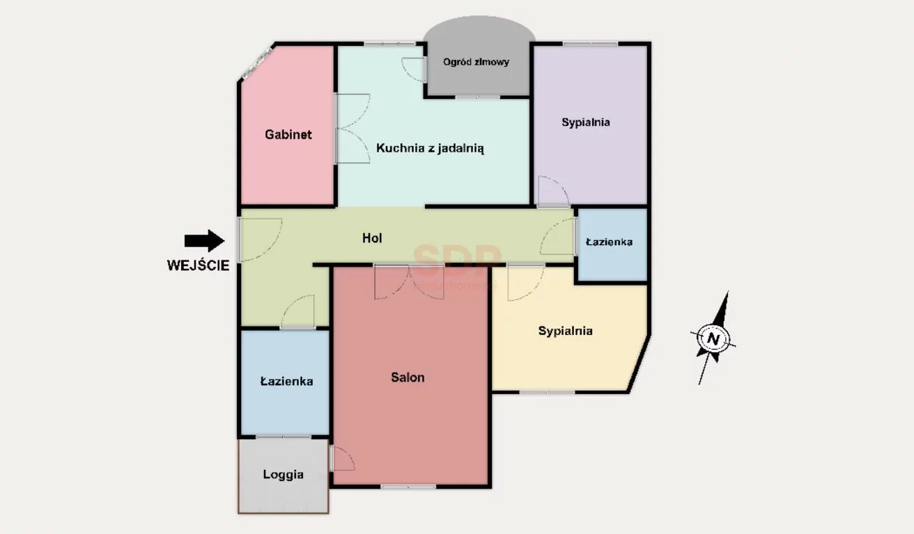 4 pokoje, mieszkanie 121,80 m², piętro 1, oferta nr , 39617, Łódź, Widzew, Widzew, Zbiorcza