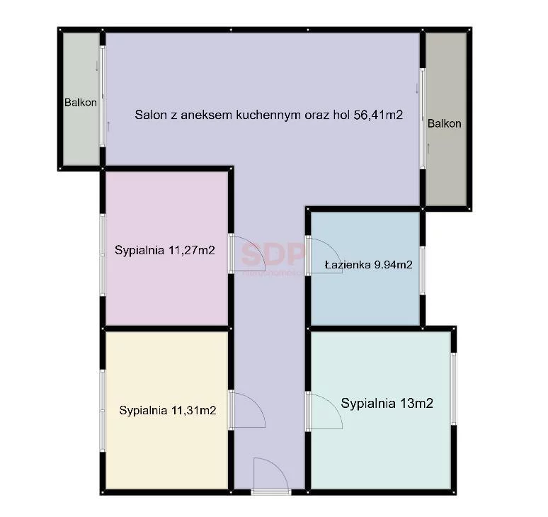 4 pokoje, apartament 97,00 m², piętro 1, oferta nr , 13728, Wrocław, Krzyki-Partynice, Krzyki, Hallera Józefa, gen.