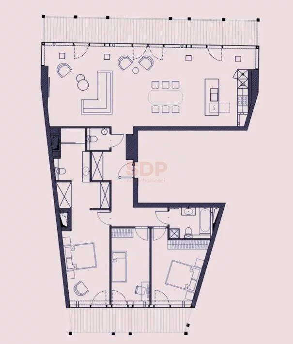 4 pokoje, mieszkanie 142,00 m², piętro 6, oferta nr , 41912, Wrocław, Stare Miasto, Jana Pawła II